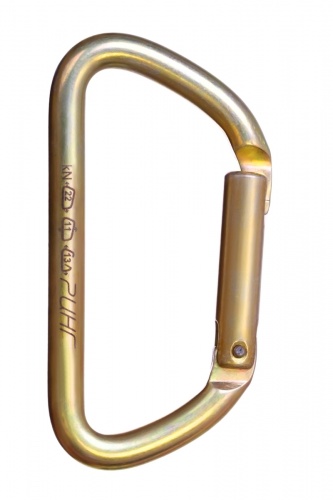  Карабин Ринг сталь трапеция с прямой защелкой (keylock) 22 кН в Симферополе  