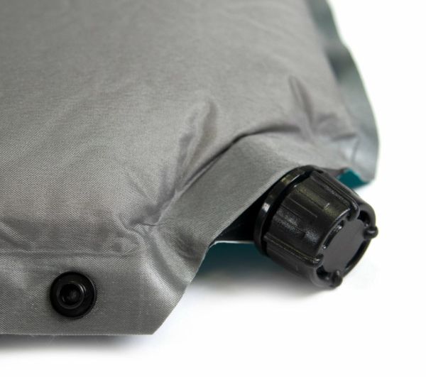 Коврик Следопыт самонадувающийся 188x66x5cм стандарт,бирюзовый/серый