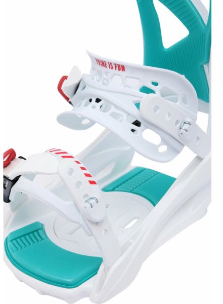 Крепление сноубордическое Prime-Fun-F1 White/Green 5