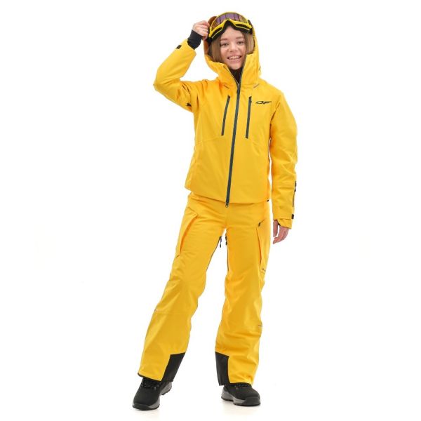 Куртка горнолыжная Dragonfly утепленная Gravity Premium Woman Yellow-Dark в Симферополе