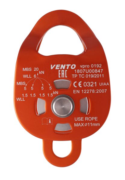 Блок-ролик двойной Double с подшипником дюраль Венто в Симферополе  