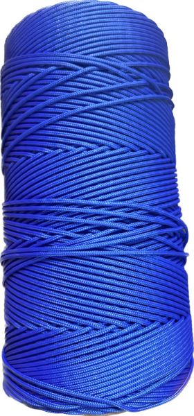  Шнур ПА плетеный 16-ти пр.с ПА серд.d 3мм зеленый,синий в Симферополе  