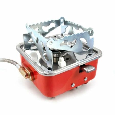 Газовая плитка мал.пьезо,шланг (цанг.) 4-055 (без баллона)