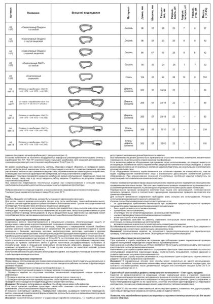  Карабин Венто Light со скобой желтый  в Симферополе  