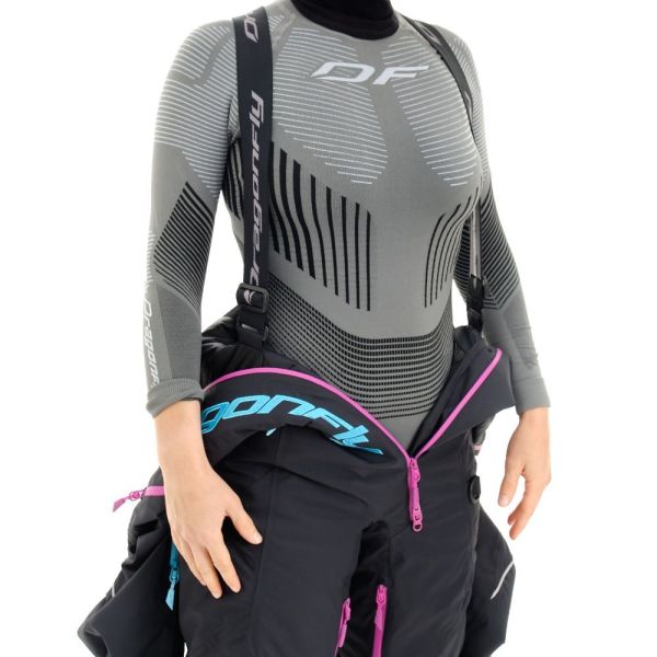 Комбинезон сноубордический Dragonfly Premium Woman Black-Pink 2023 в Симферополе
