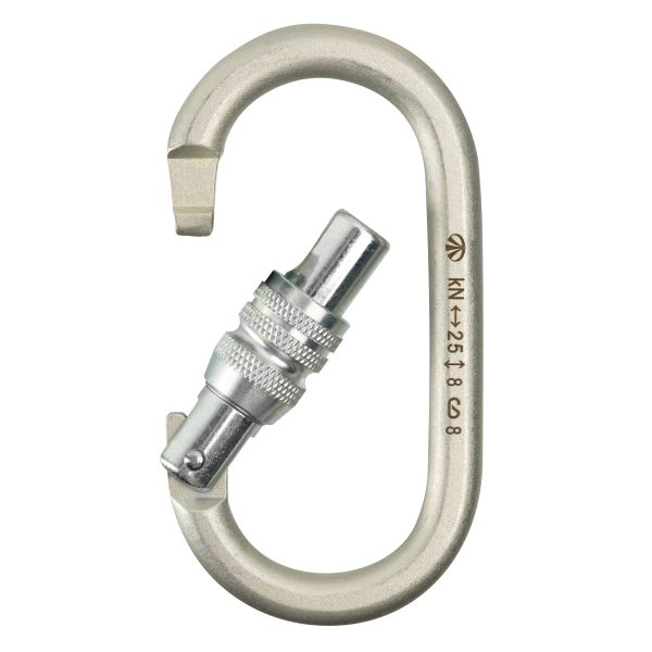  Карабин Вертикаль овал стальной Люкс с муфтой (кейлок) в Симферополе  