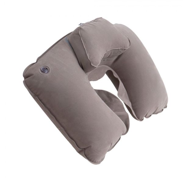 Подушка Tramp Lite надувная под шею Комфорт TLA-008,серый