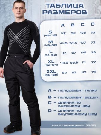 Брюки мужские "Saimaa" черный в Симферополе