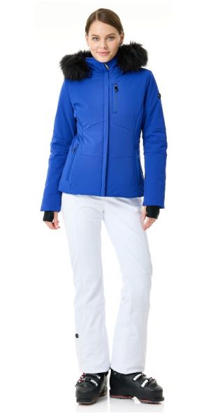 Куртка горнолыжная Poivre Blanc с иск.мехом W24-0802-WO/A синий в Симферополе